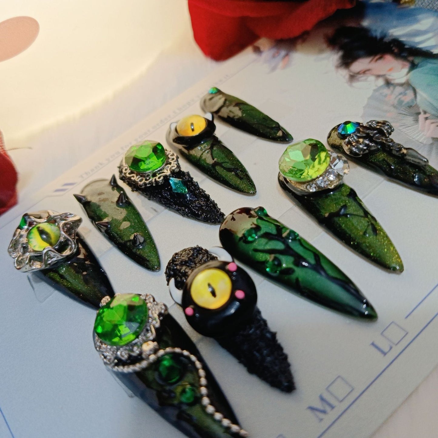 0972- Handmade press on nails fake nails removable