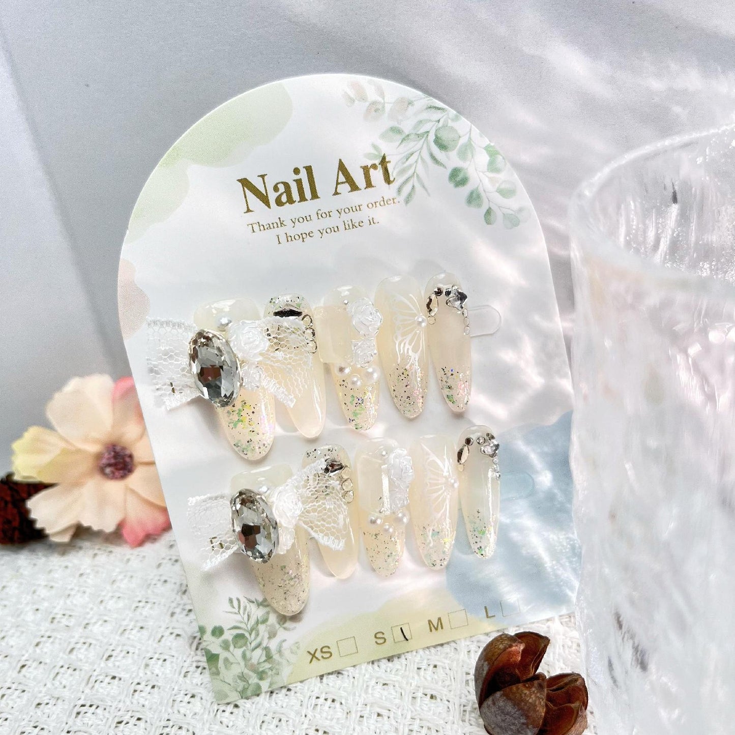 1032- Handmade press on nails fake nails removable