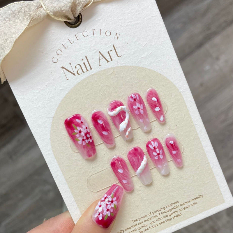 1023- Handmade press on nails fake nails removable
