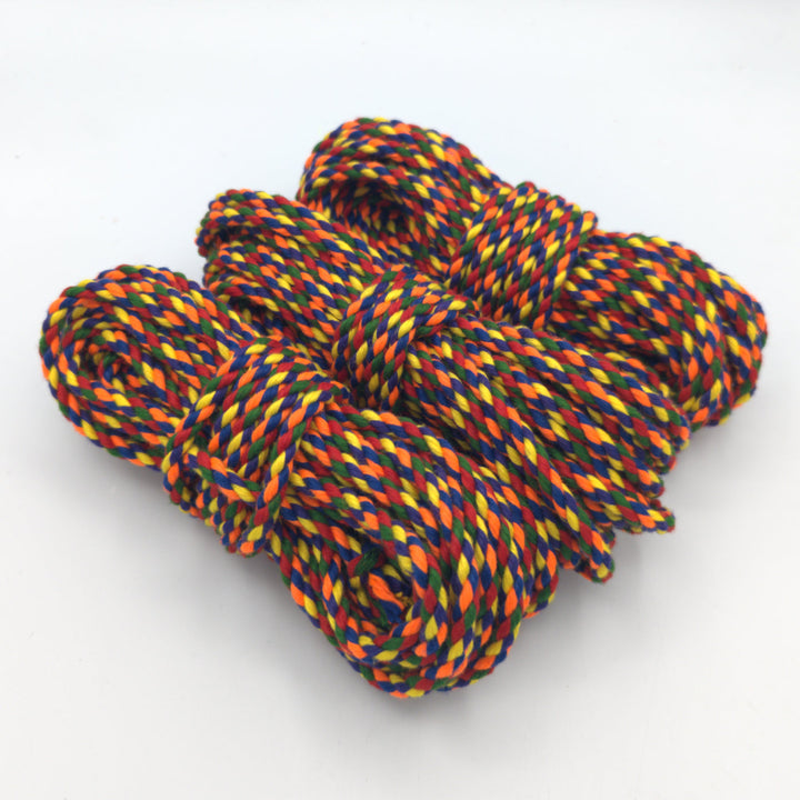 Rainbow POSH - 3 Strand Spun Polyester Bondage Rope - Synthetic Hemp - 6mm
