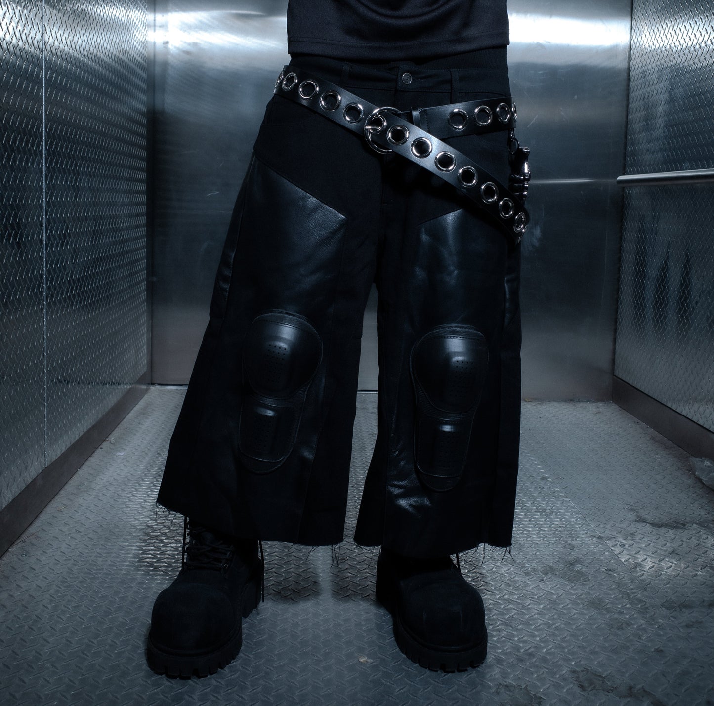 BL NOCTURNE LEATHER 3/4TH CAPRI PADDED DENIM