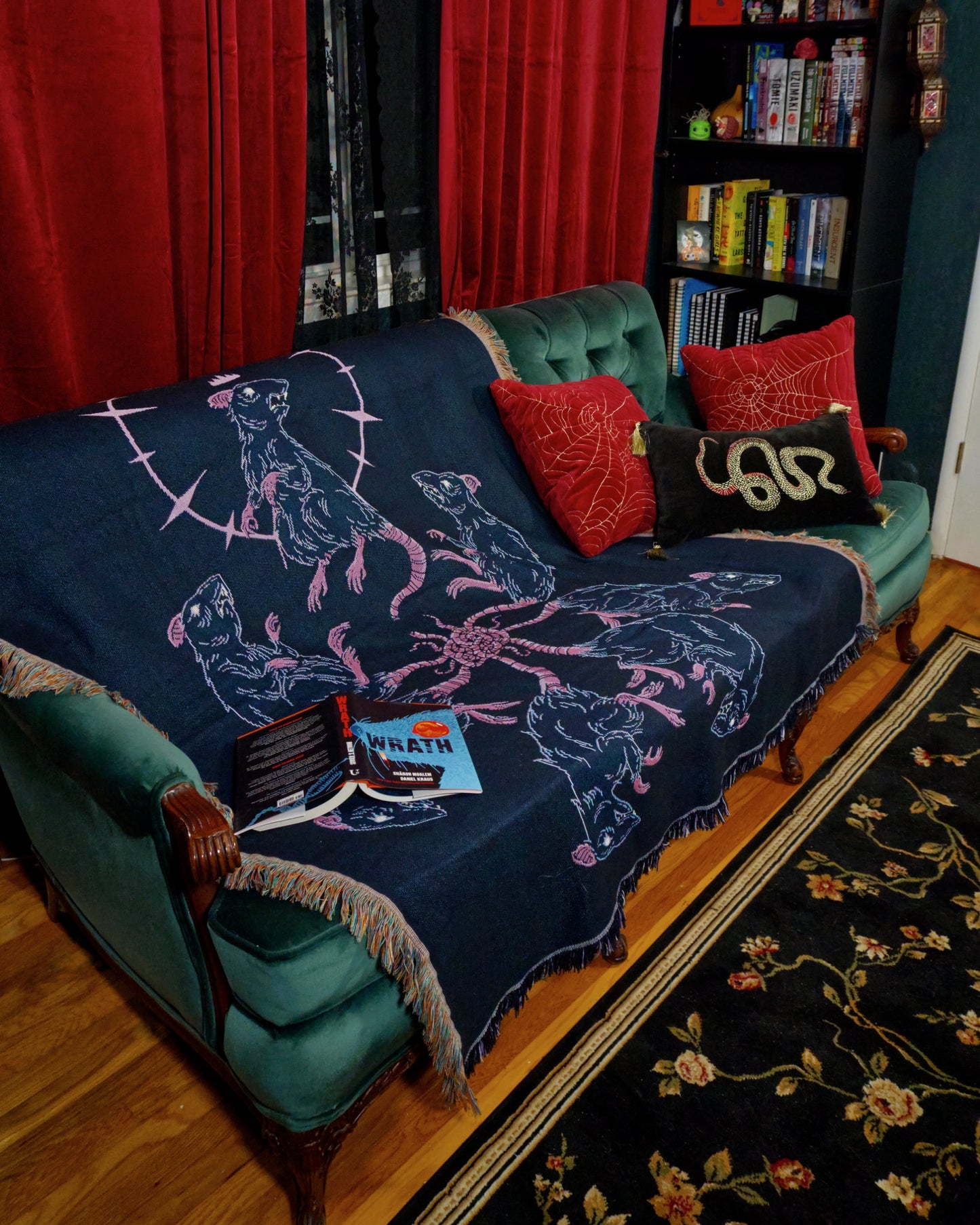 Rat King - Dark Folklore Woven Blanket