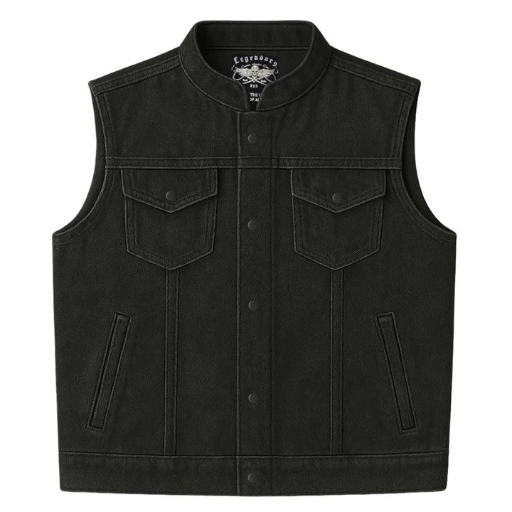 Legendary Revolution Men's Denim Motorcycle Vest
