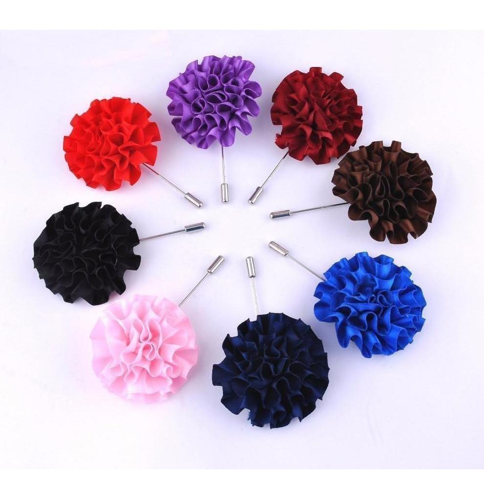 Rose Collection Brooch Boutonnieres - 8 Colors