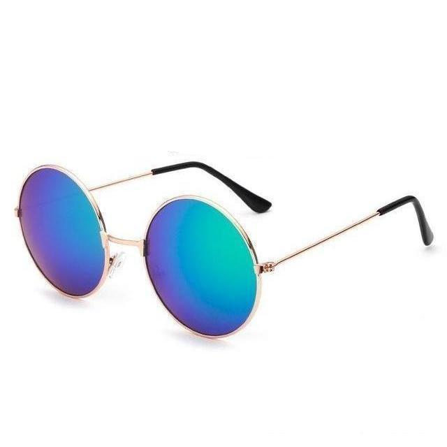Round Retro Mirror Collection Sunglasses - 15 Colors