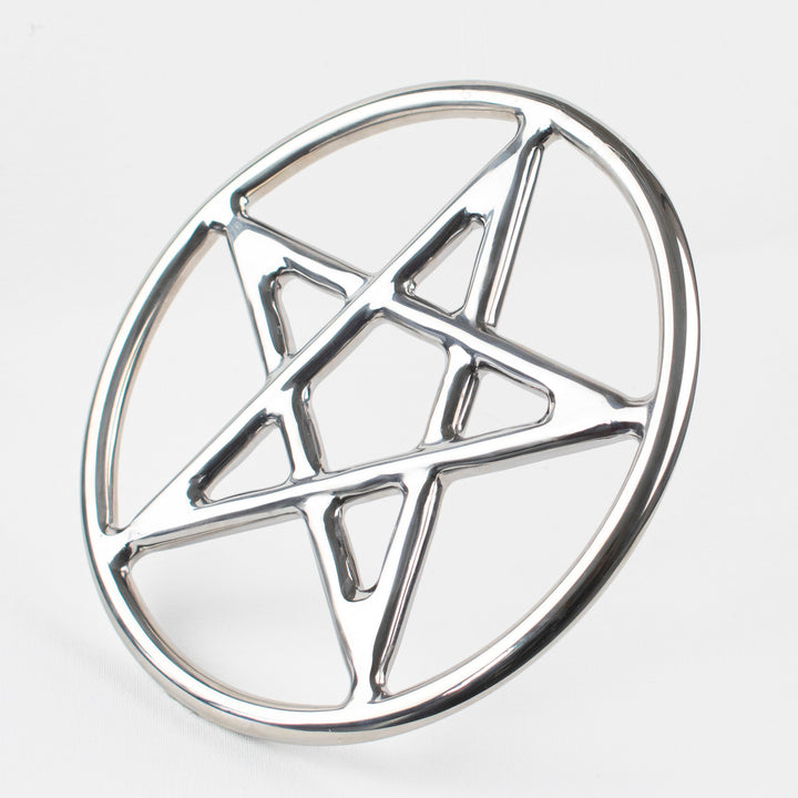Steel Suspension Ring - Pentagram - Star - Pentacle - 9"