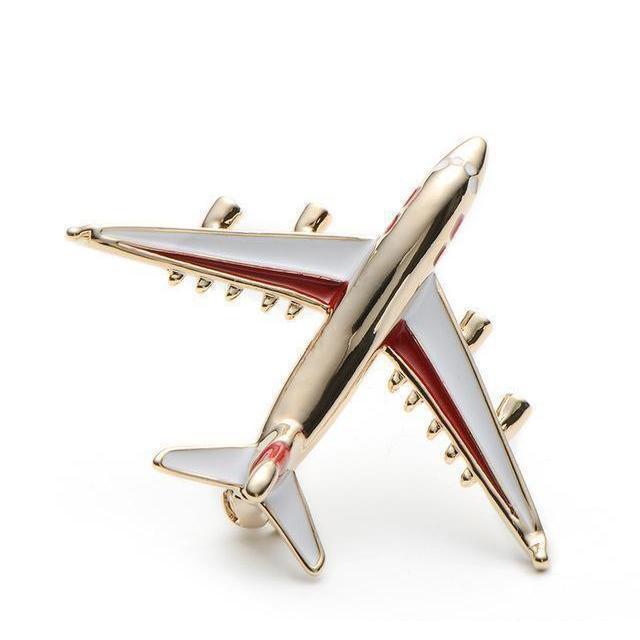 Silver Airplane Brooches - 2 Colors
