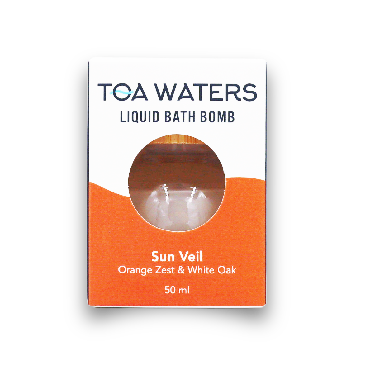 Sun Veil Liquid Bath Bomb - Orange Zest and White Oak