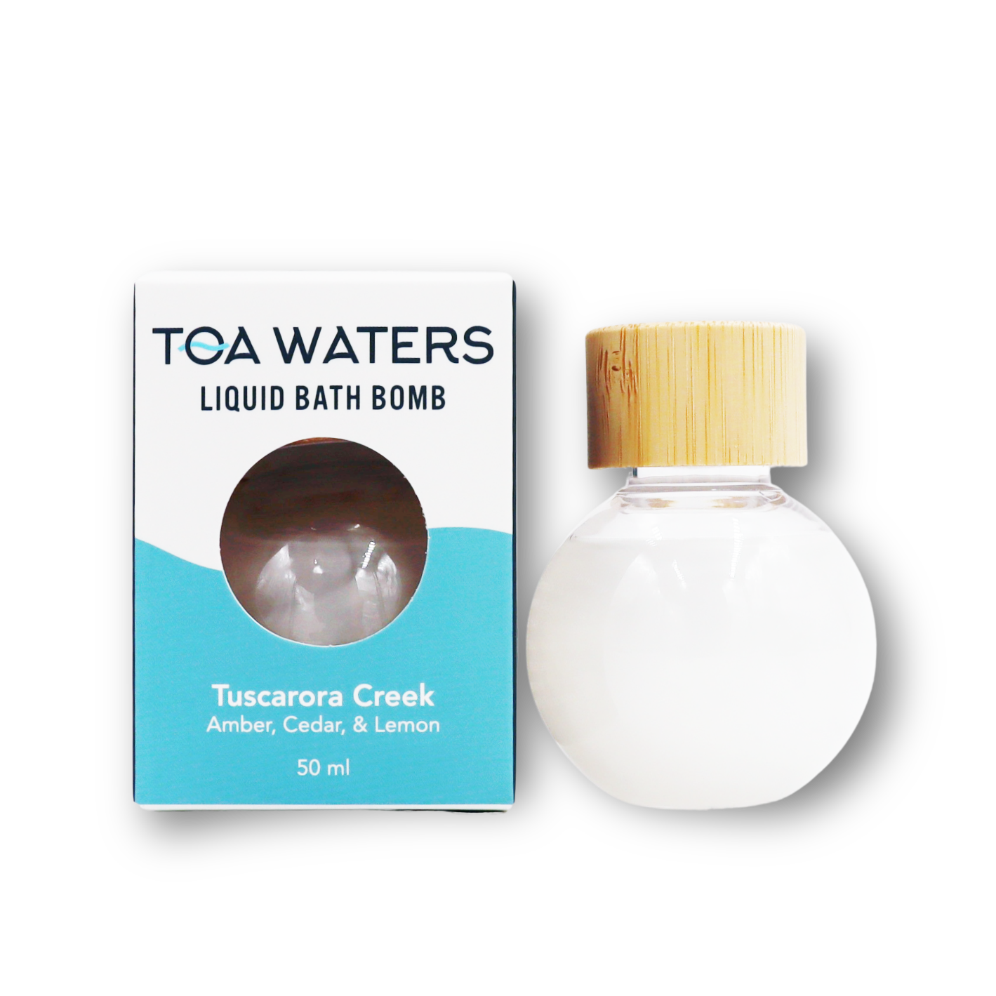 Tuscarora Creek Liquid Bath Bomb - Amber, Cedar, and Lemon