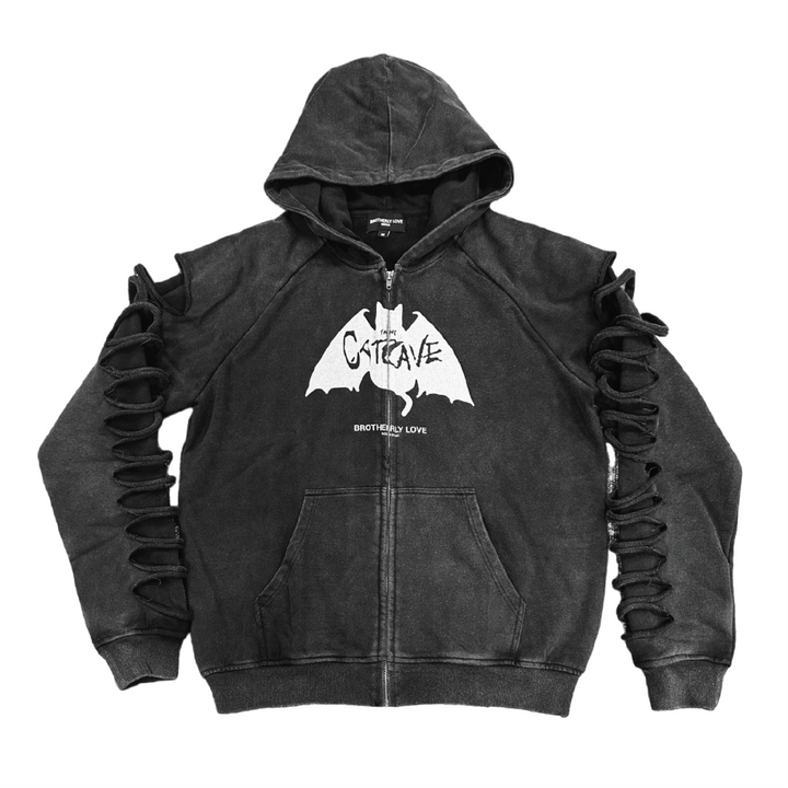 BL CATCAVE SLASHED ZIPUP