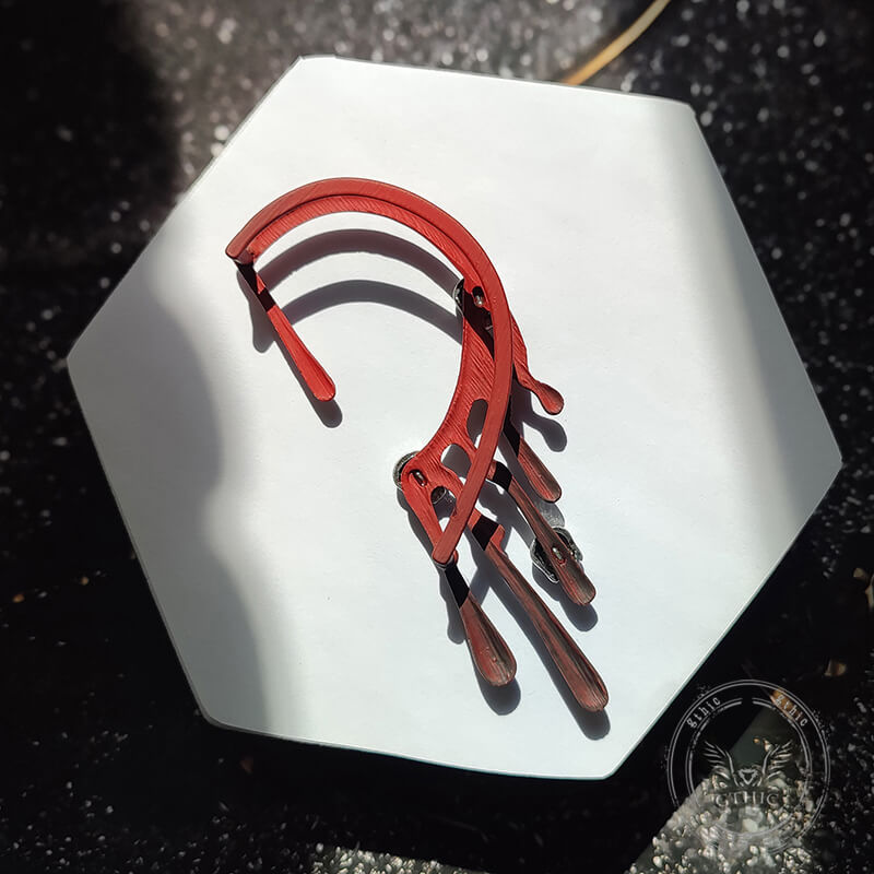 Exaggerated Skull Lava Zinc Alloy Ear Cuffs