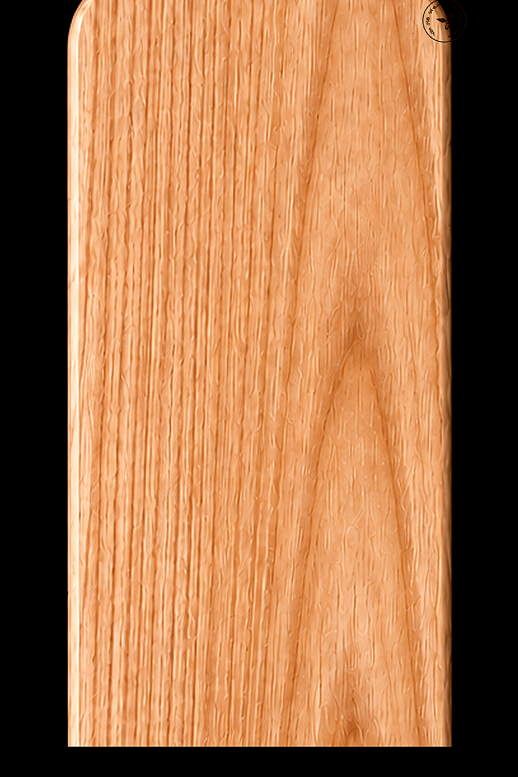 Full Paddle in Ash — Blade grain and maker's mark