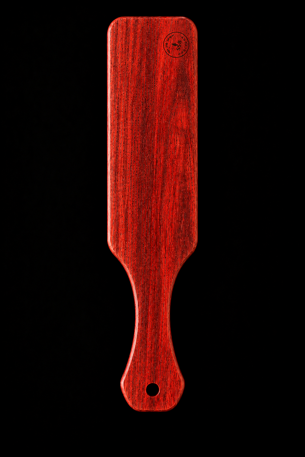 Full Paddle in Bloodwood — Maker's mark front