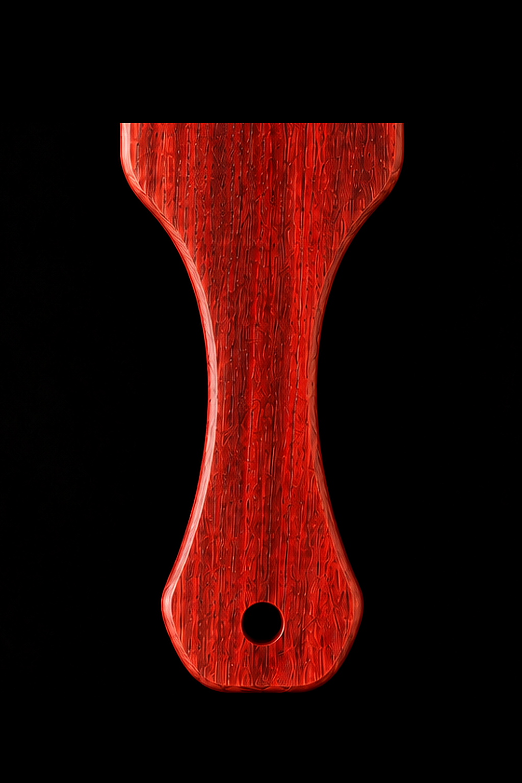 Full Paddle in Bloodwood — Handle close-up