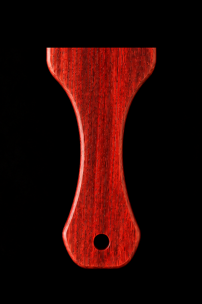 Full Paddle in Bloodwood — Handle close-up