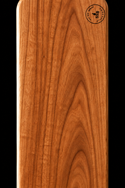 Full Paddle in Cherry — Blade grain and maker's mark