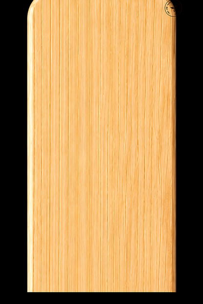 Full Paddle in Hickory — Blade grain and maker's mark