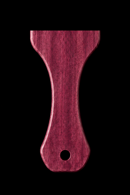 Full Paddle in Purpleheart — Handle close-up