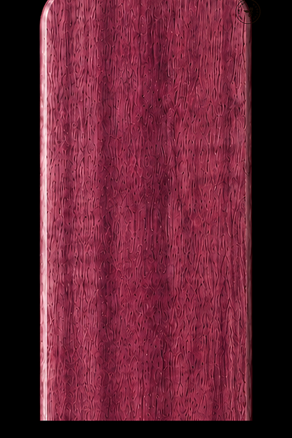 Full Paddle in Purpleheart — Blade grain and maker's mark