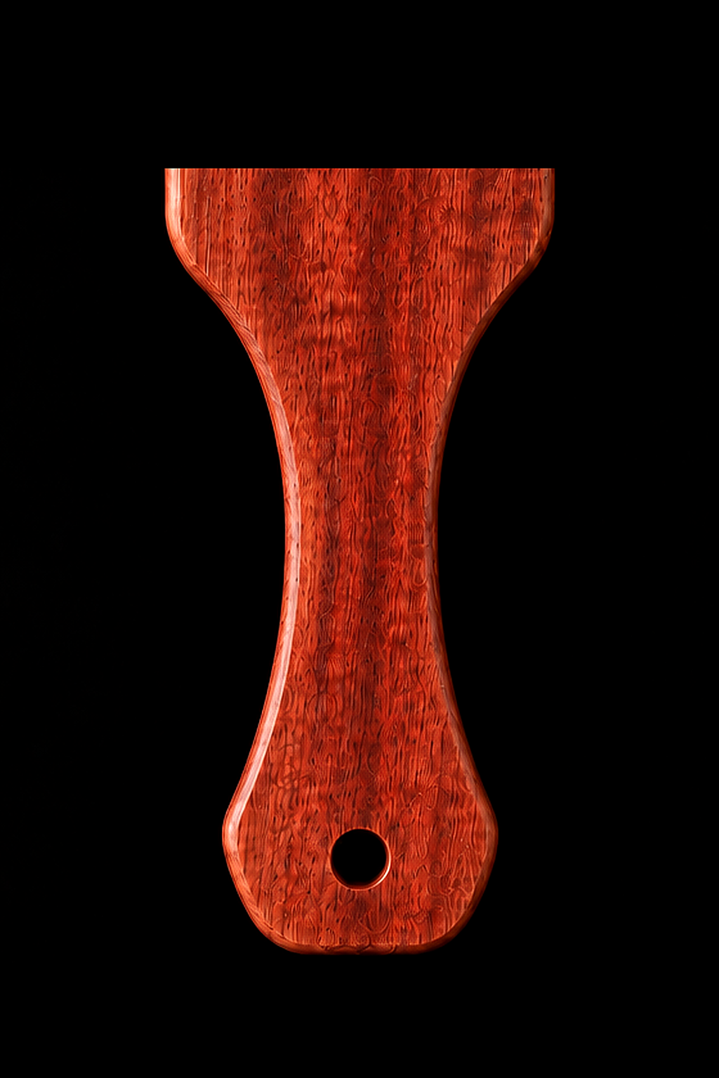 Full Paddle in Sapele — Handle close-up