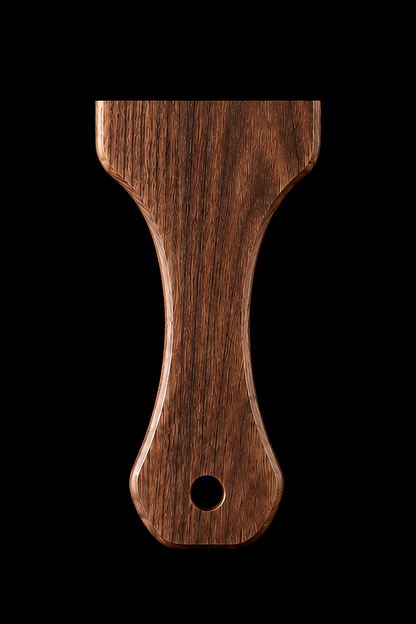 Full Paddle in Walnut — Handle close-up