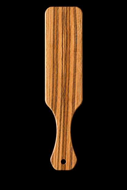 Full Paddle in Zebrawood — Main bare face
