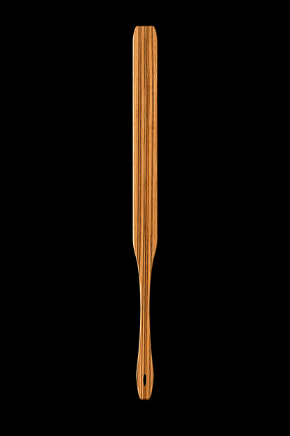 Full Paddle in Zebrawood — Side profile