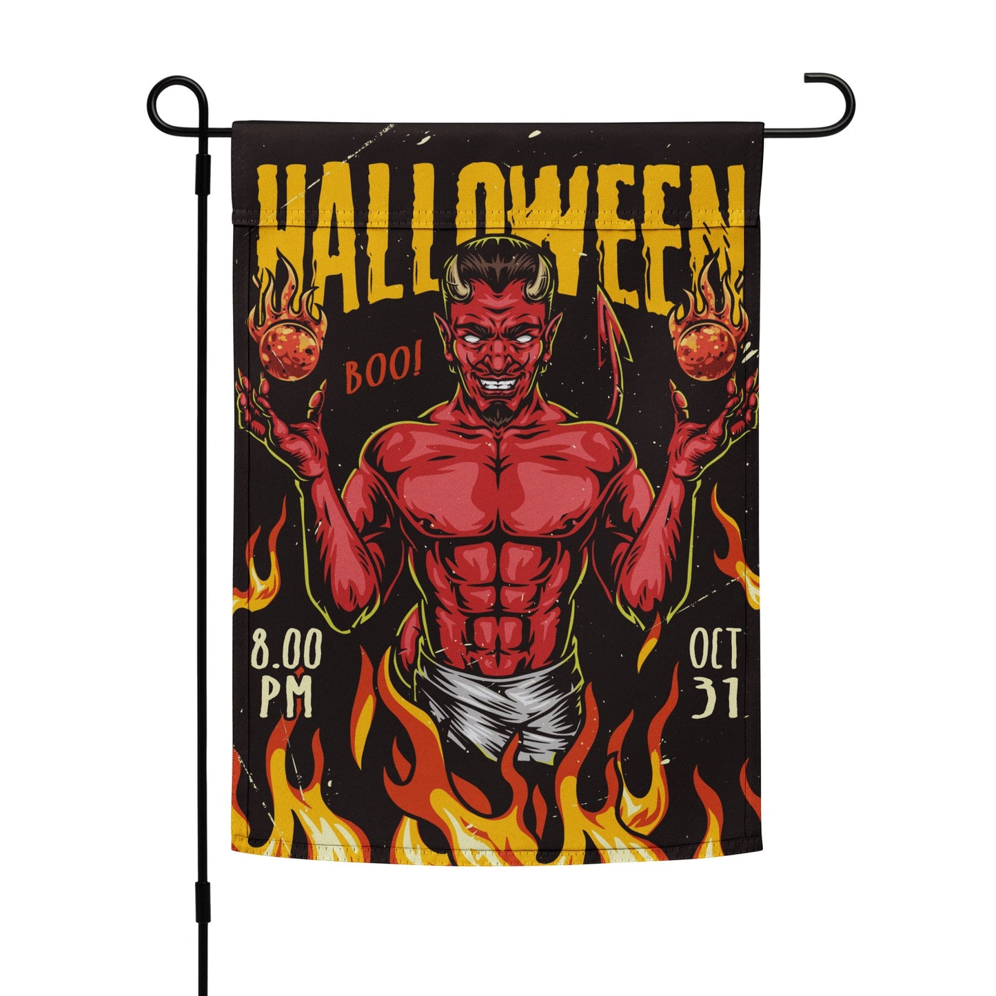 Halloween Devil Garden Flag