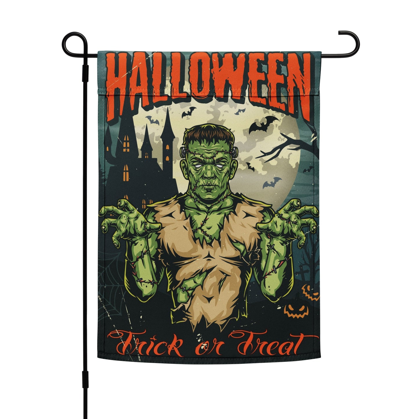 Halloween Frankenstein Garden Flag