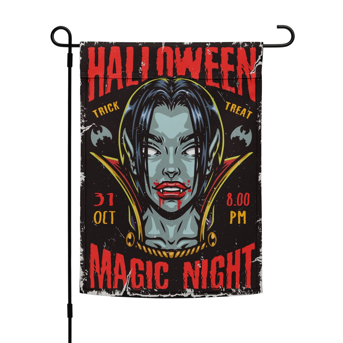 Halloween Vampire Garden Flag