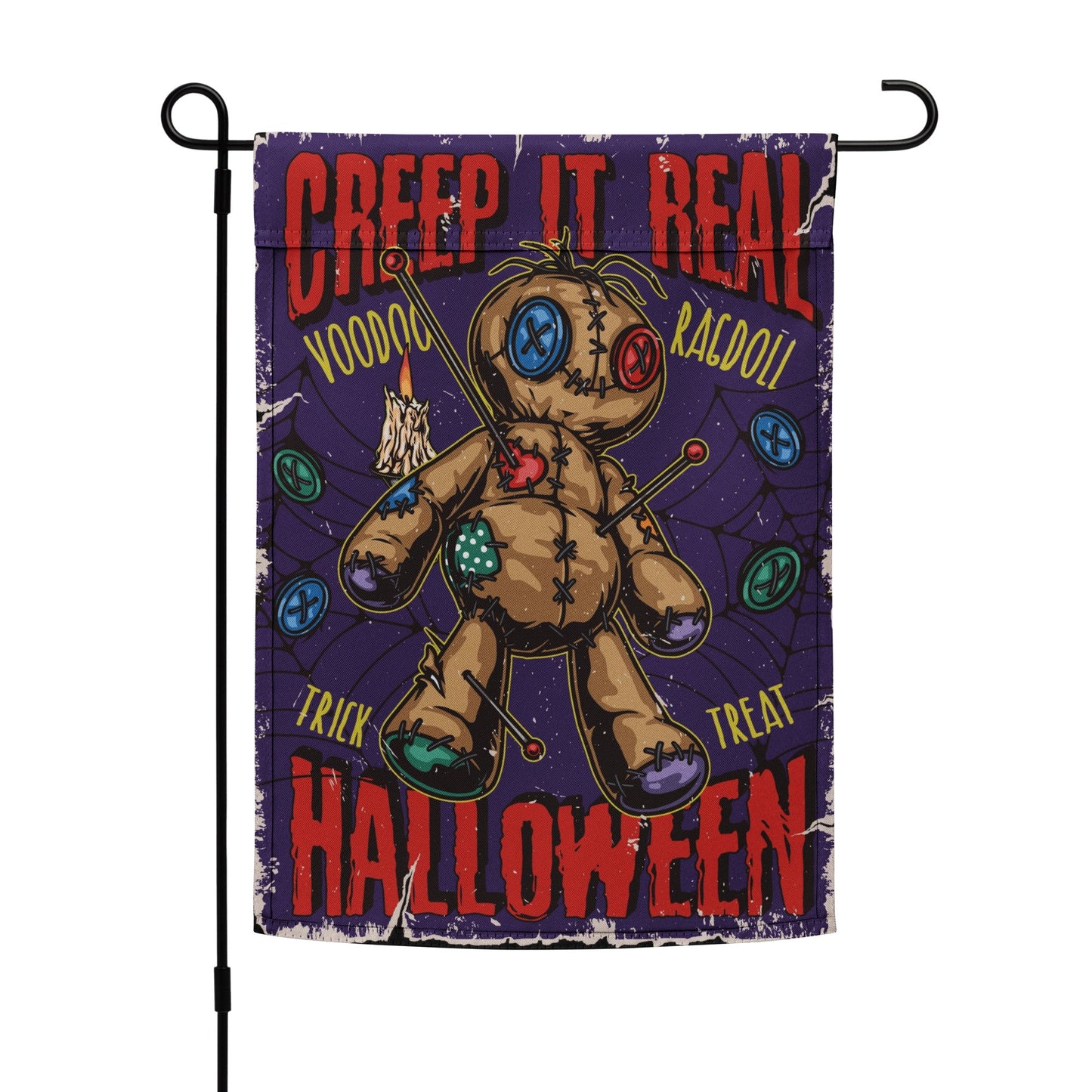 Halloween Voodoo Doll Garden Flag