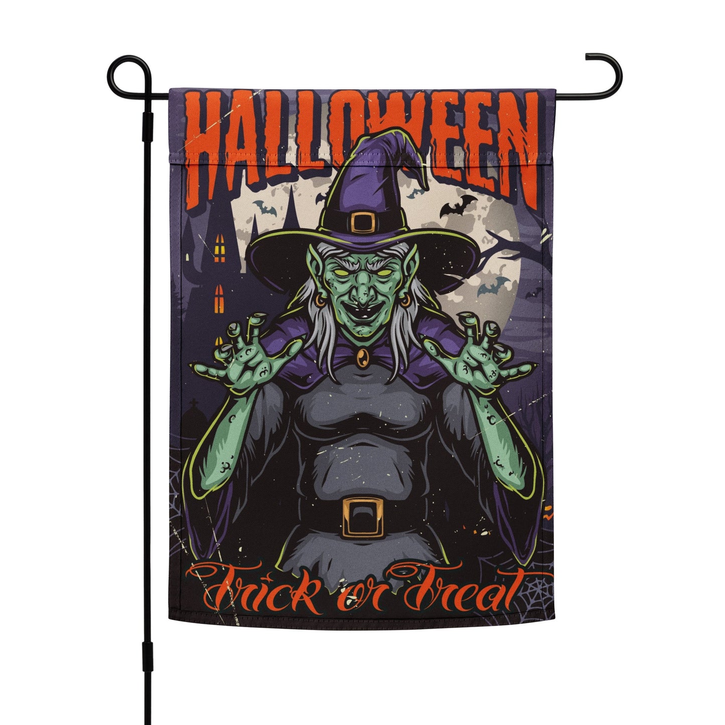 Halloween Witch Garden Flag