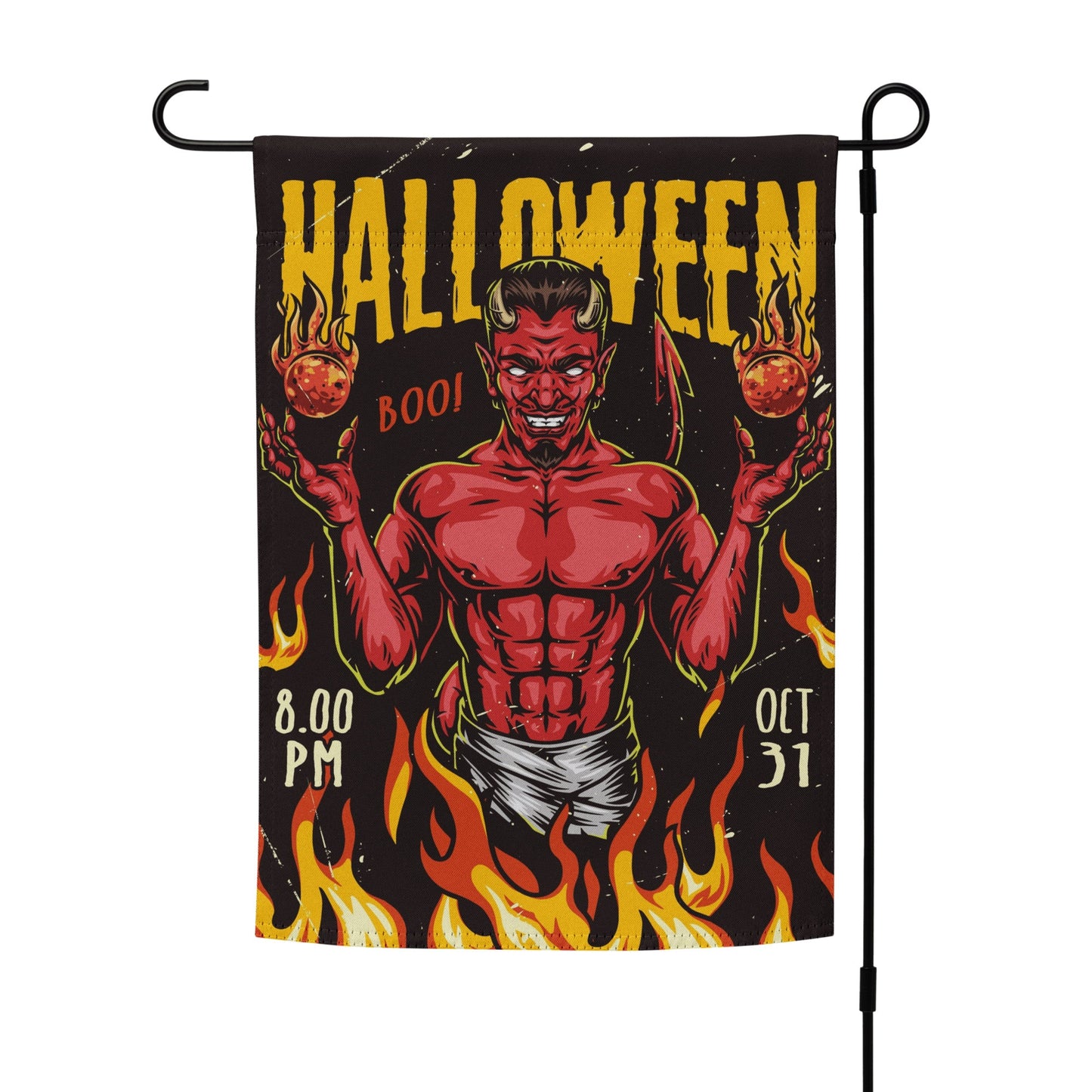 Halloween Devil Garden Flag