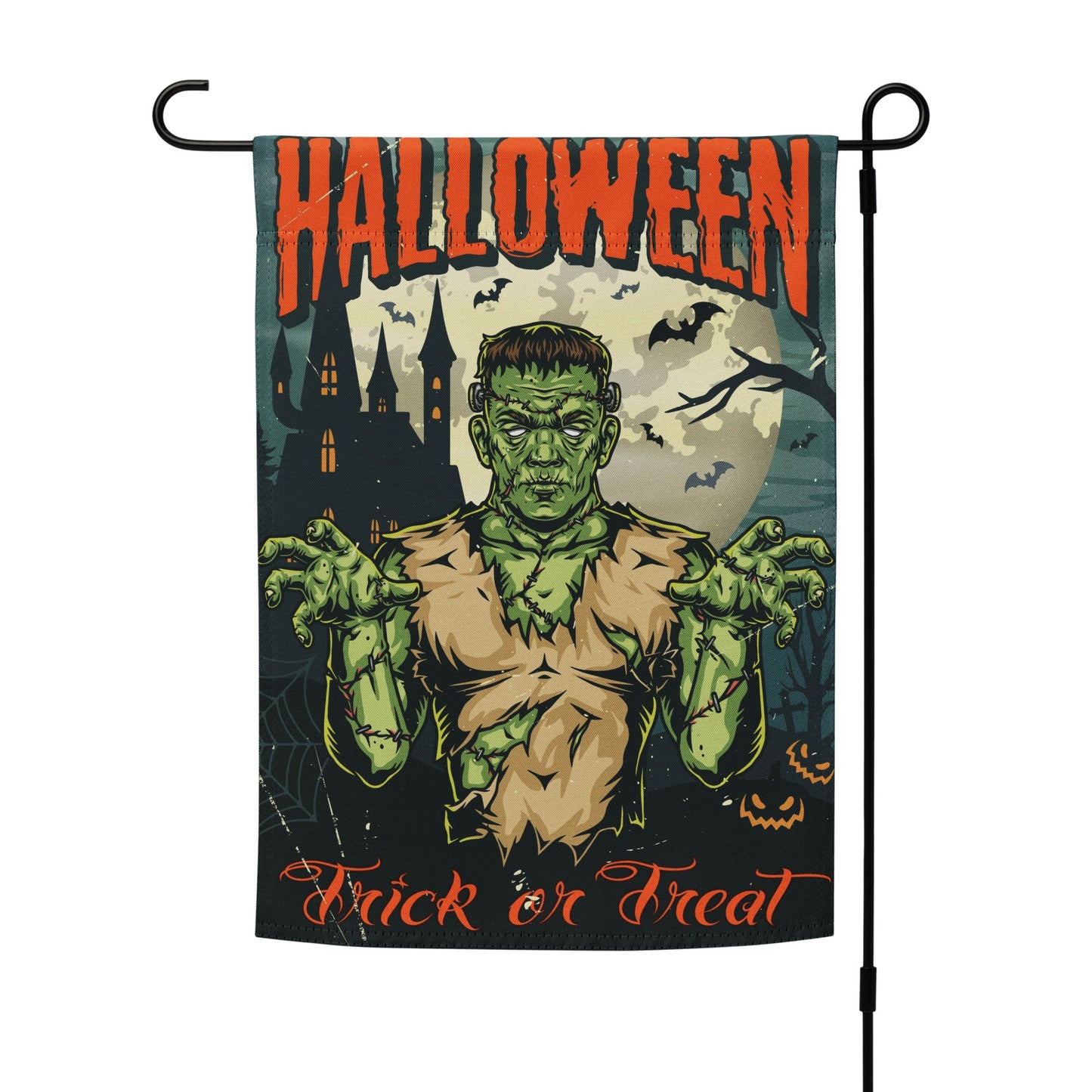 Halloween Frankenstein Garden Flag