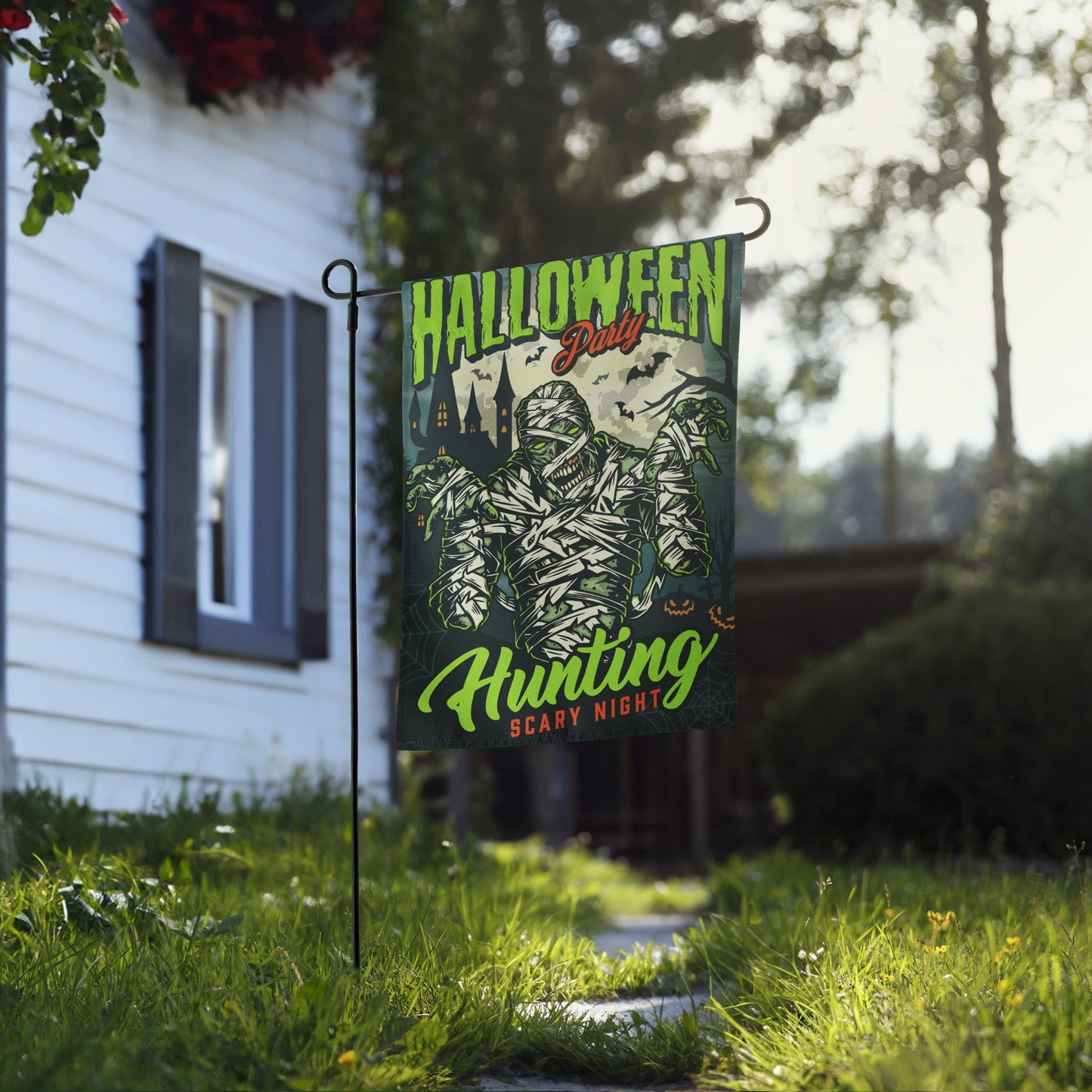 Halloween Mummy Garden Flag