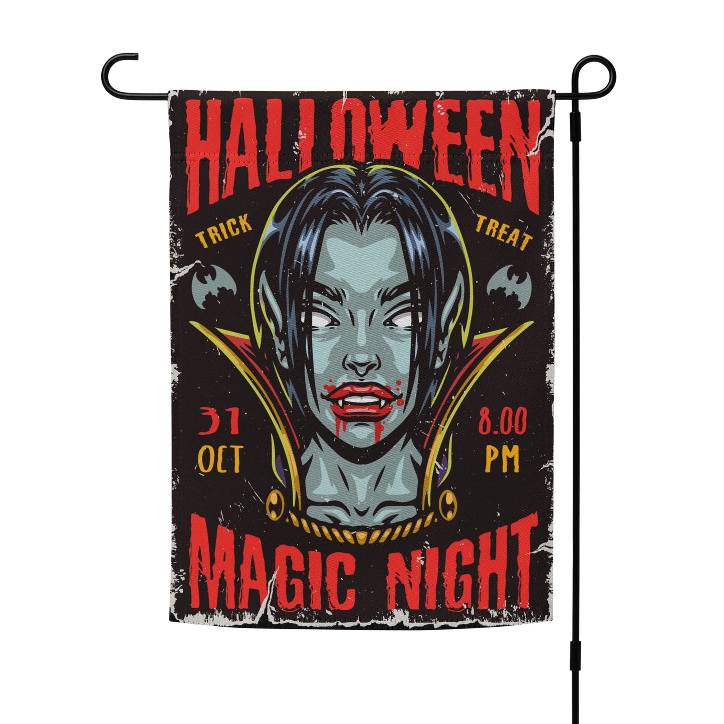 Halloween Vampire Garden Flag