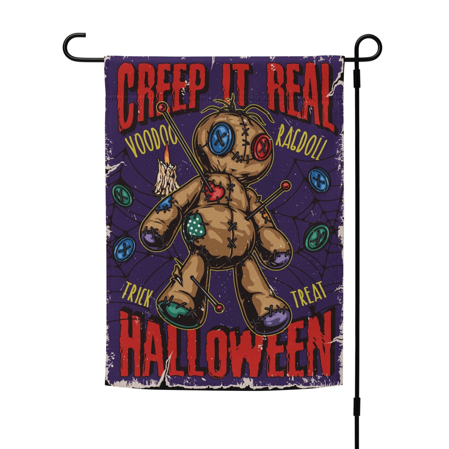 Halloween Voodoo Doll Garden Flag