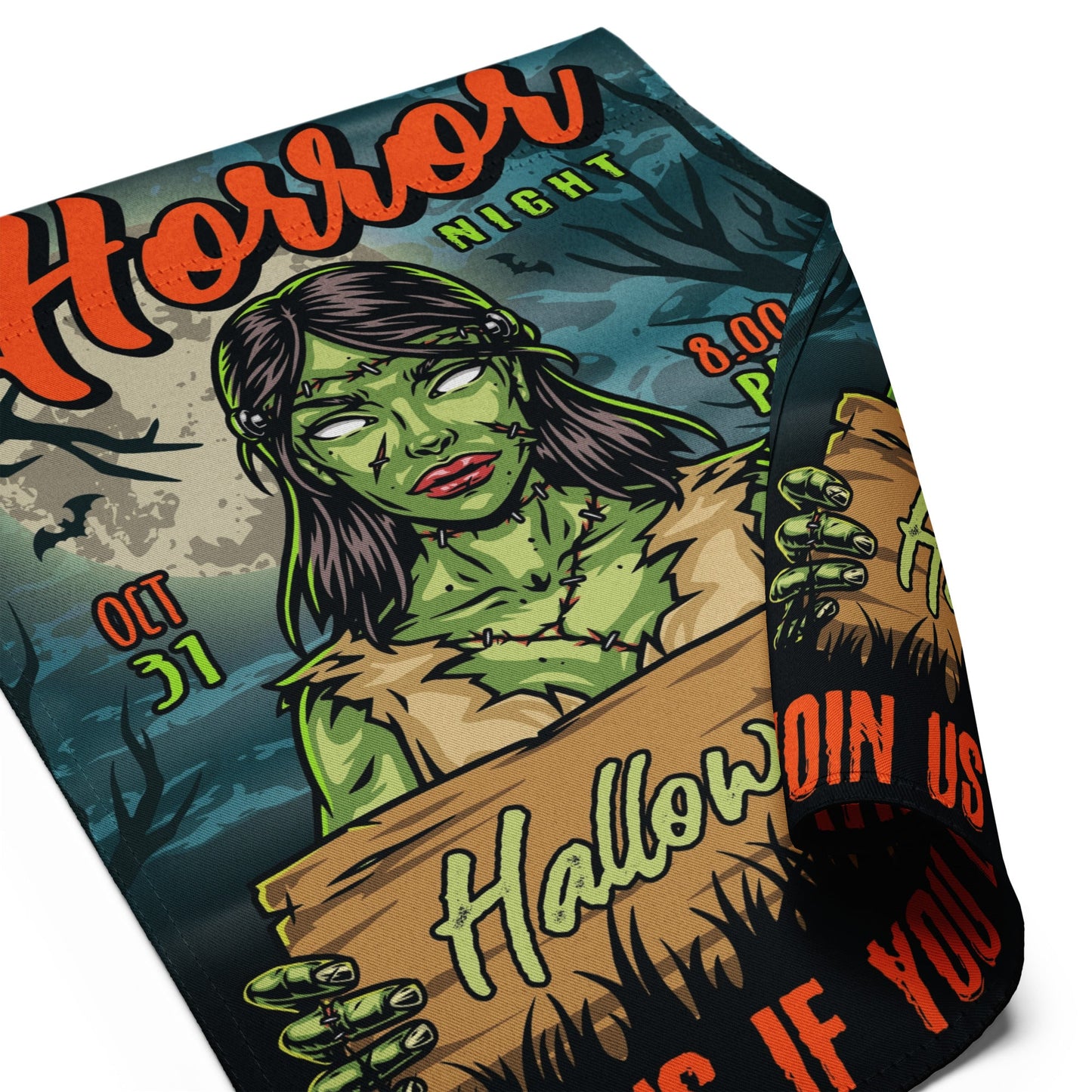 Halloween Zombie Garden Flag