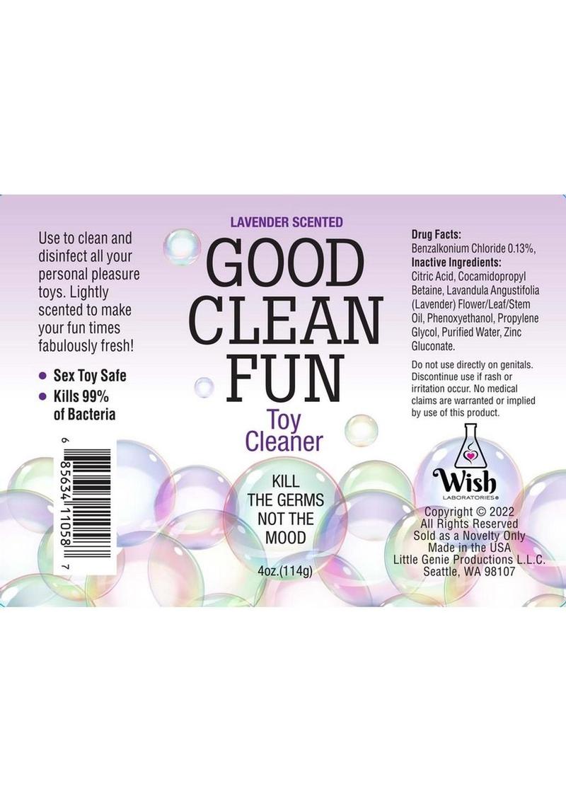 Good Clean Fun Toy Cleaning Spray Lavender