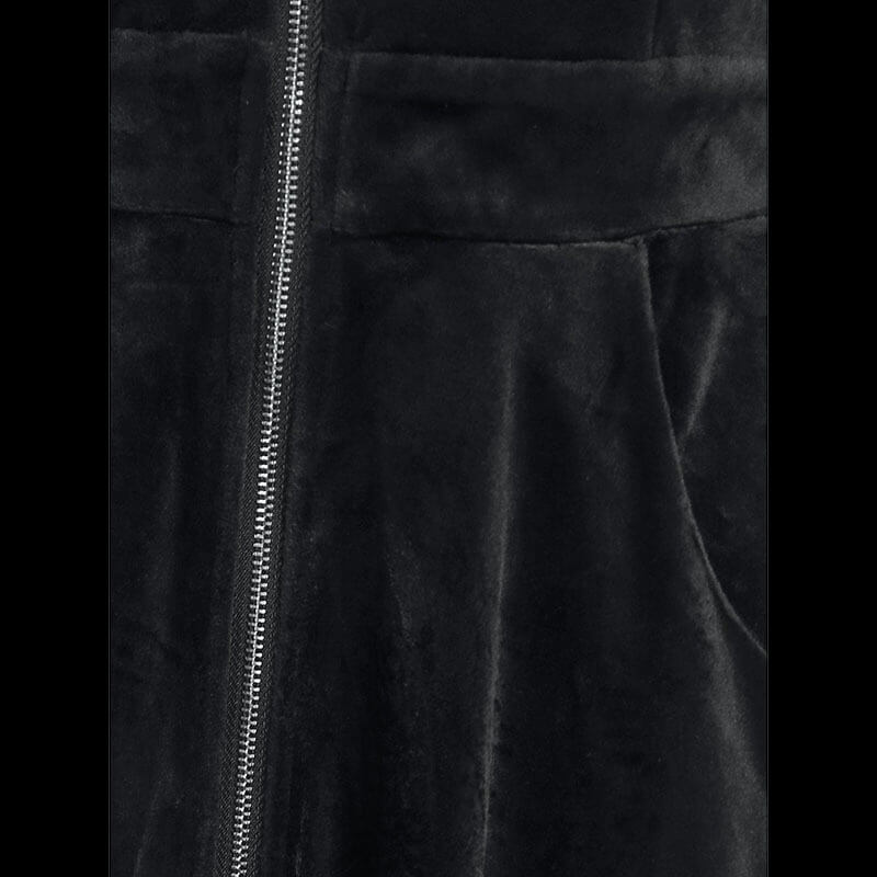 Gothic Black Devil Horn Hooded Dress