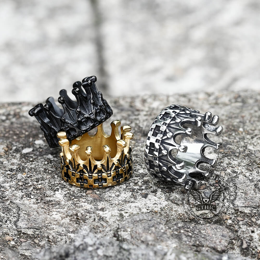 Gothic Crown Stainless Steel Punk Ring