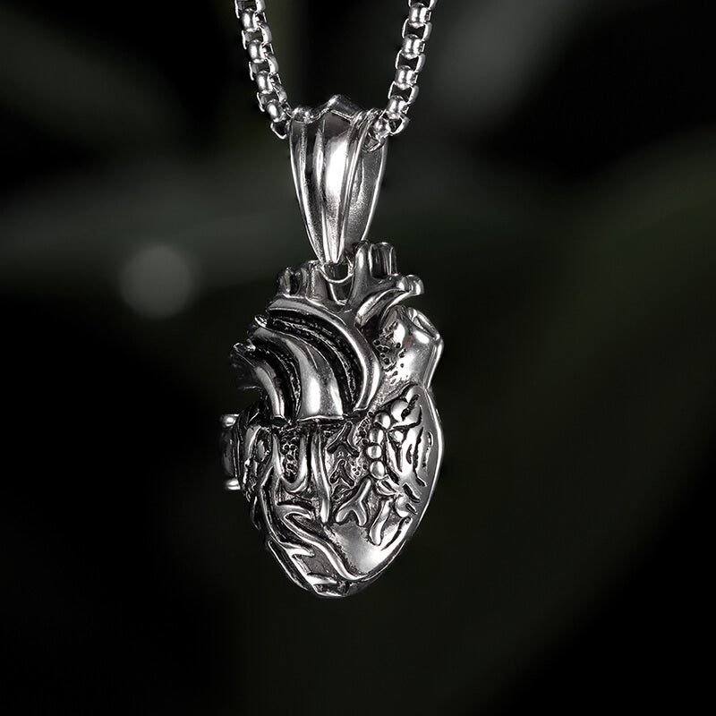 Heart Stainless Steel Open Necklace
