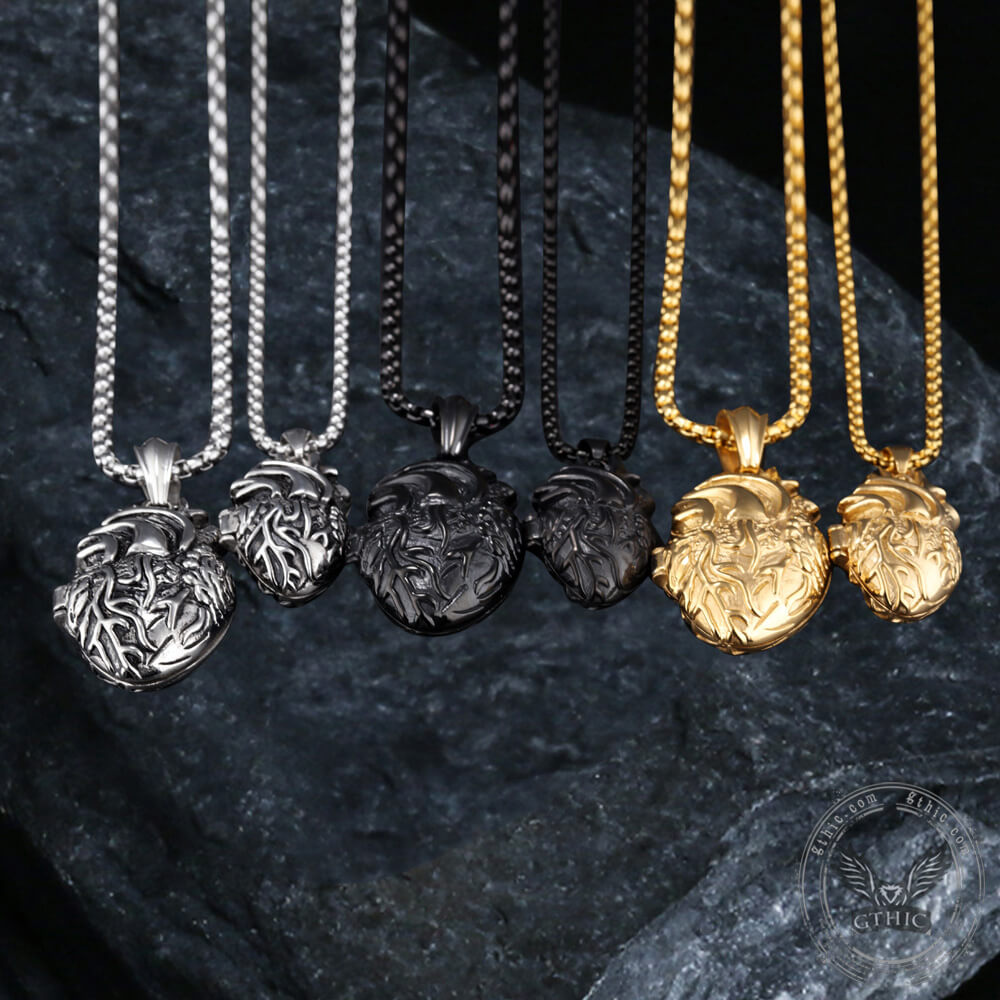 Heart Stainless Steel Open Necklace