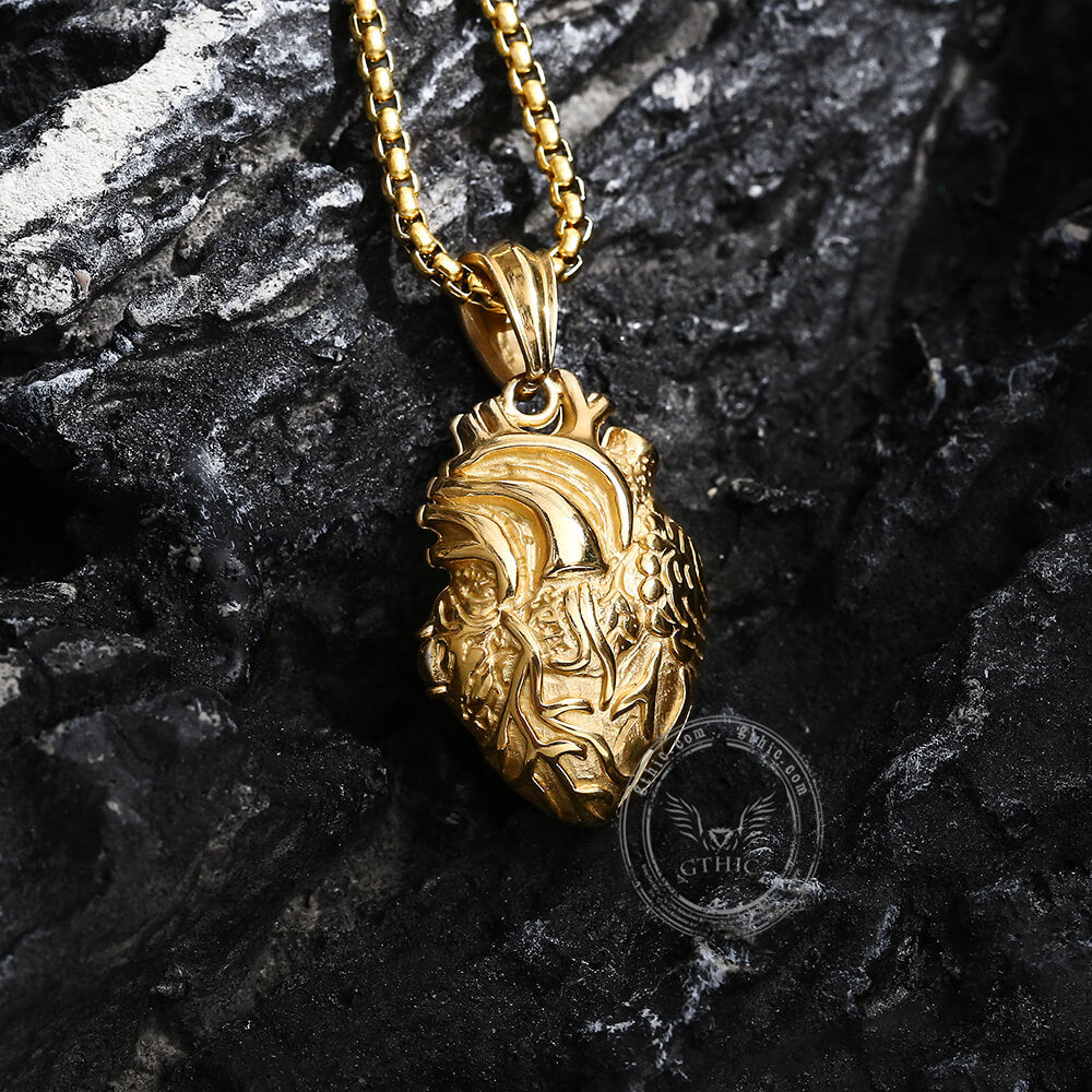 Heart Stainless Steel Open Necklace