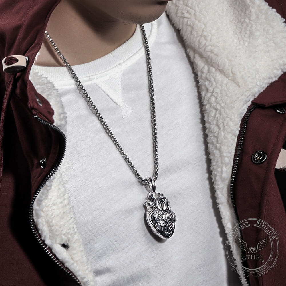 Heart Stainless Steel Open Necklace