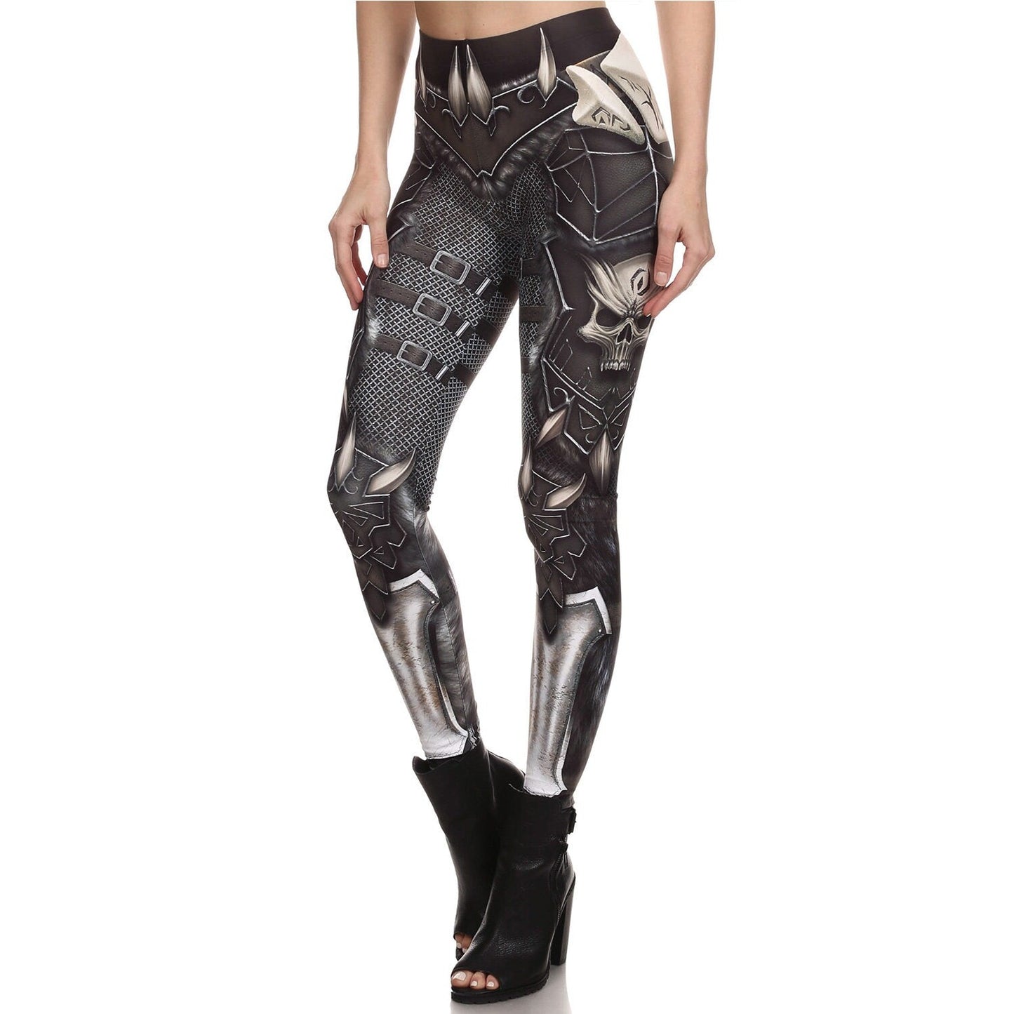 Warrior Armor Cosplay Leggings | Yoga Pants | Dark Gothic Stretchy