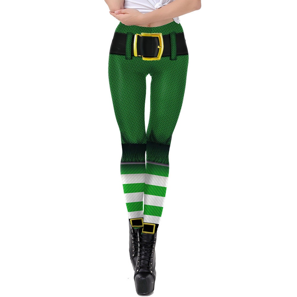 St Patricks Day Print Leggings | Yoga Pants | Leprechaun Stretchy