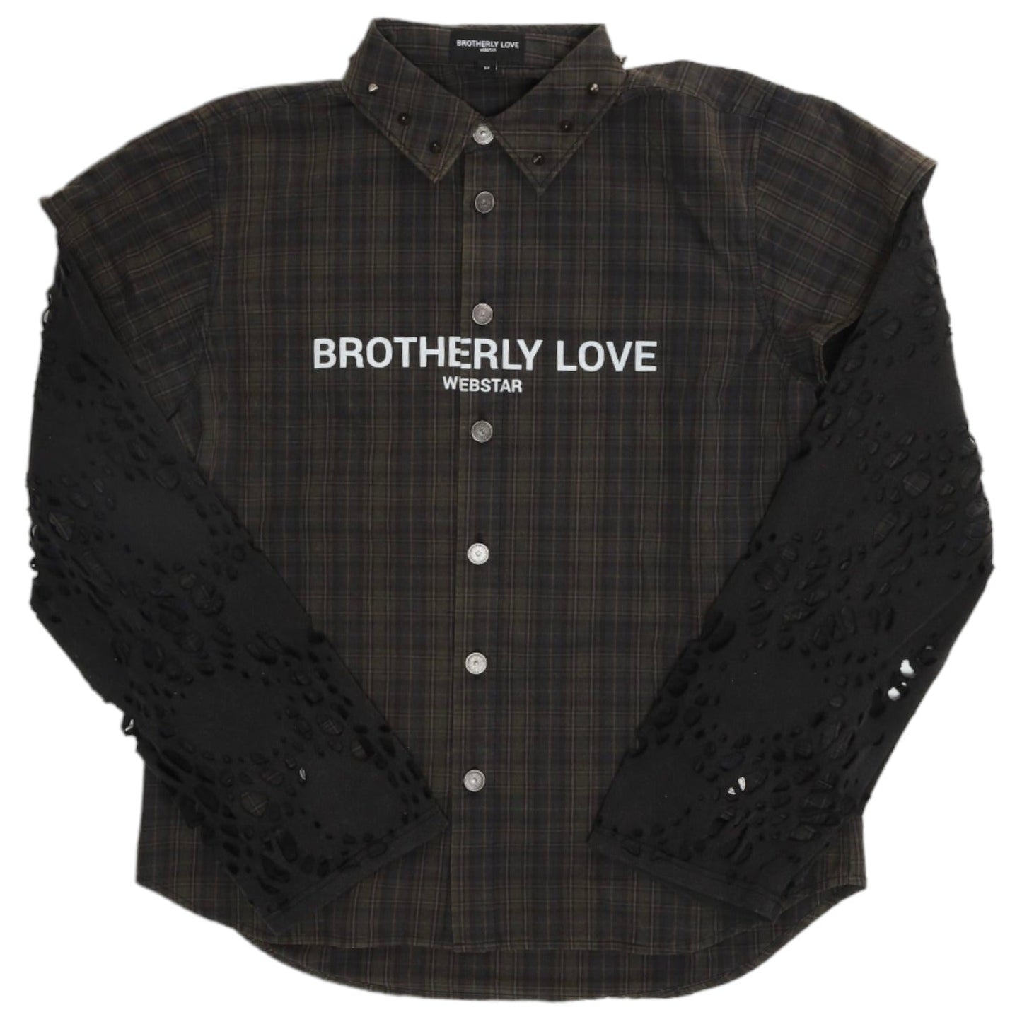 BL OVERLAPPING CROWLEY SHIRT WITH BURNEDWEB GARMENT SLEEVES