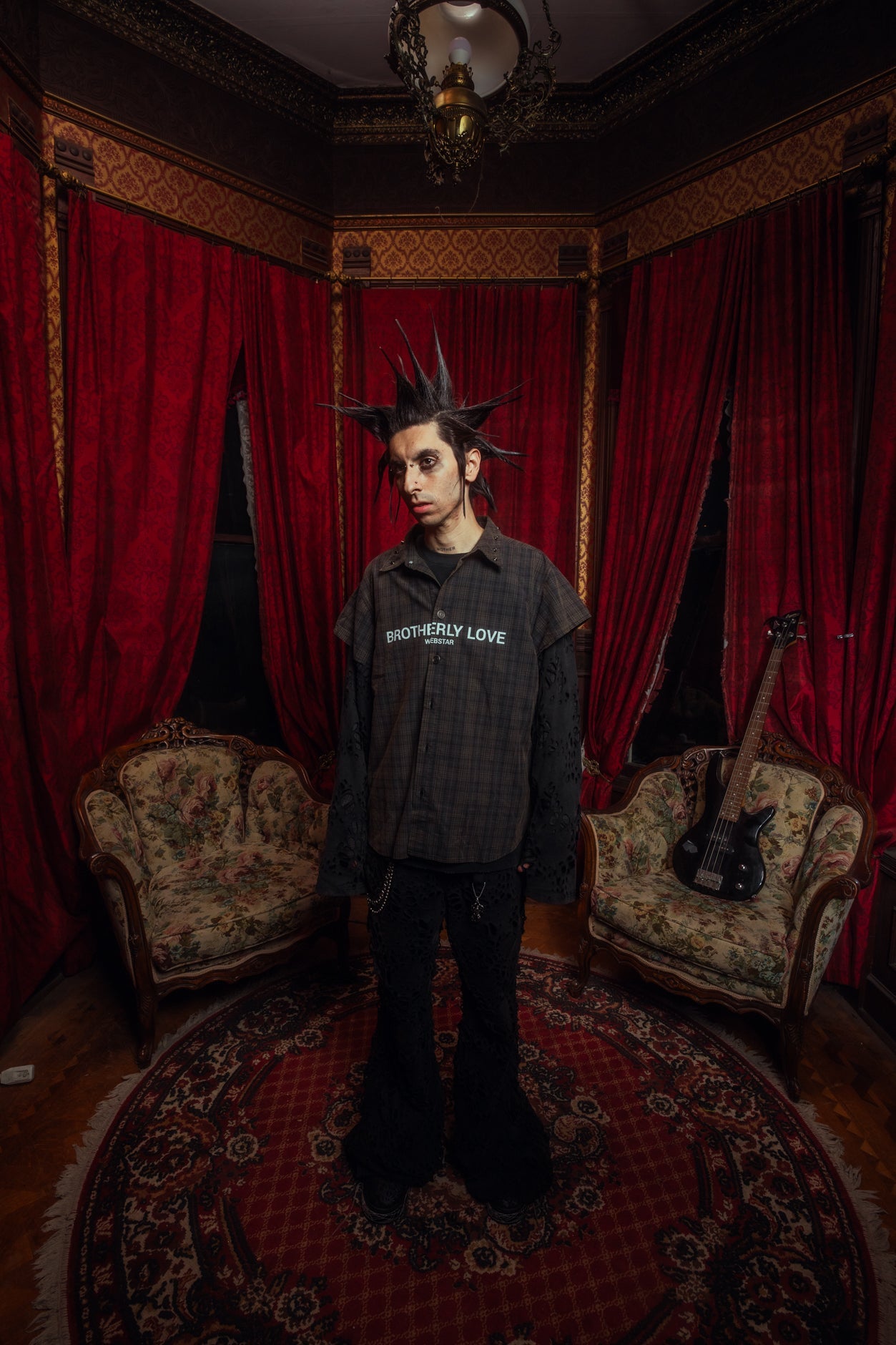 BL OVERLAPPING CROWLEY SHIRT WITH BURNEDWEB GARMENT SLEEVES