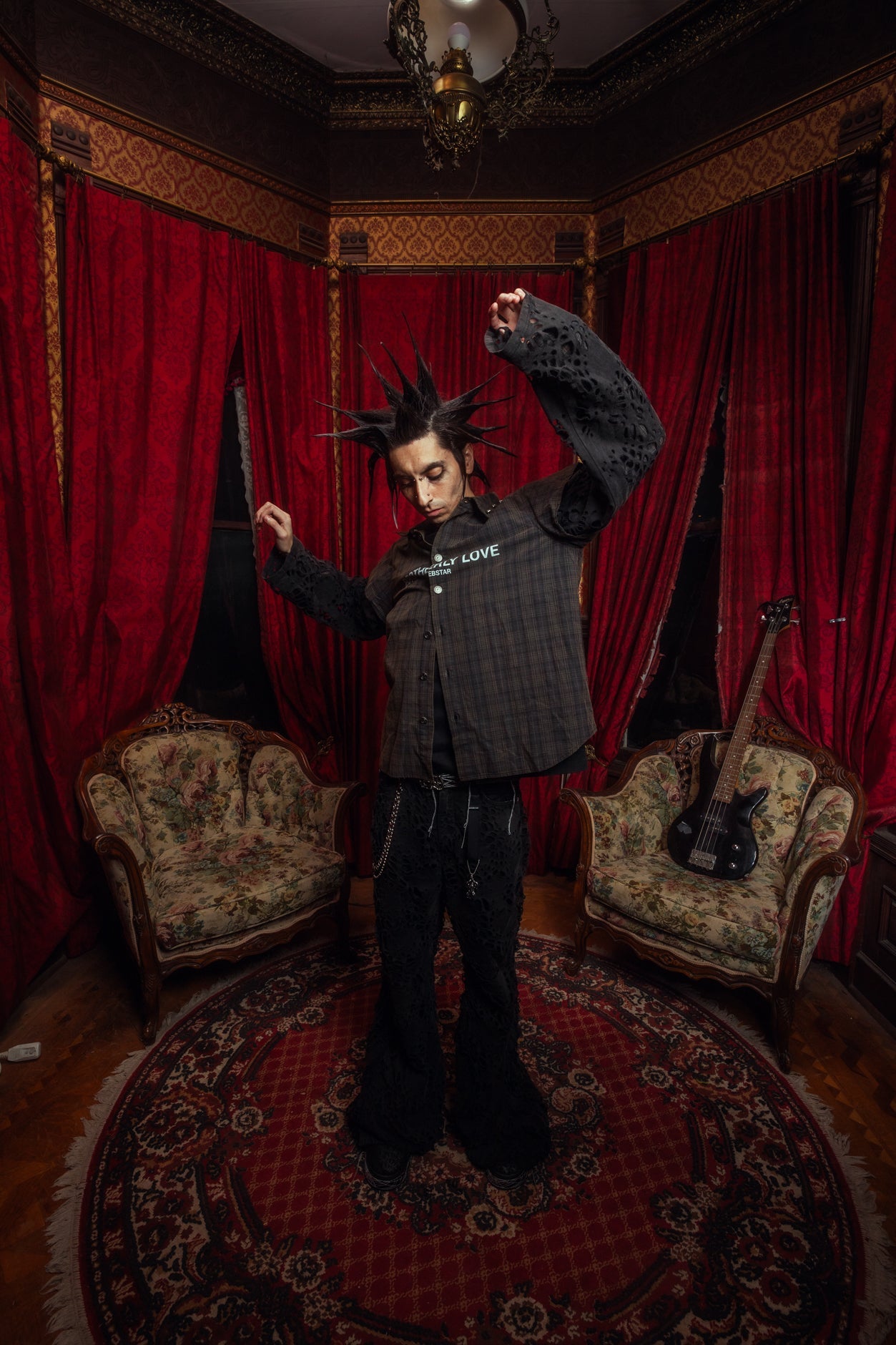 BL OVERLAPPING CROWLEY SHIRT WITH BURNEDWEB GARMENT SLEEVES